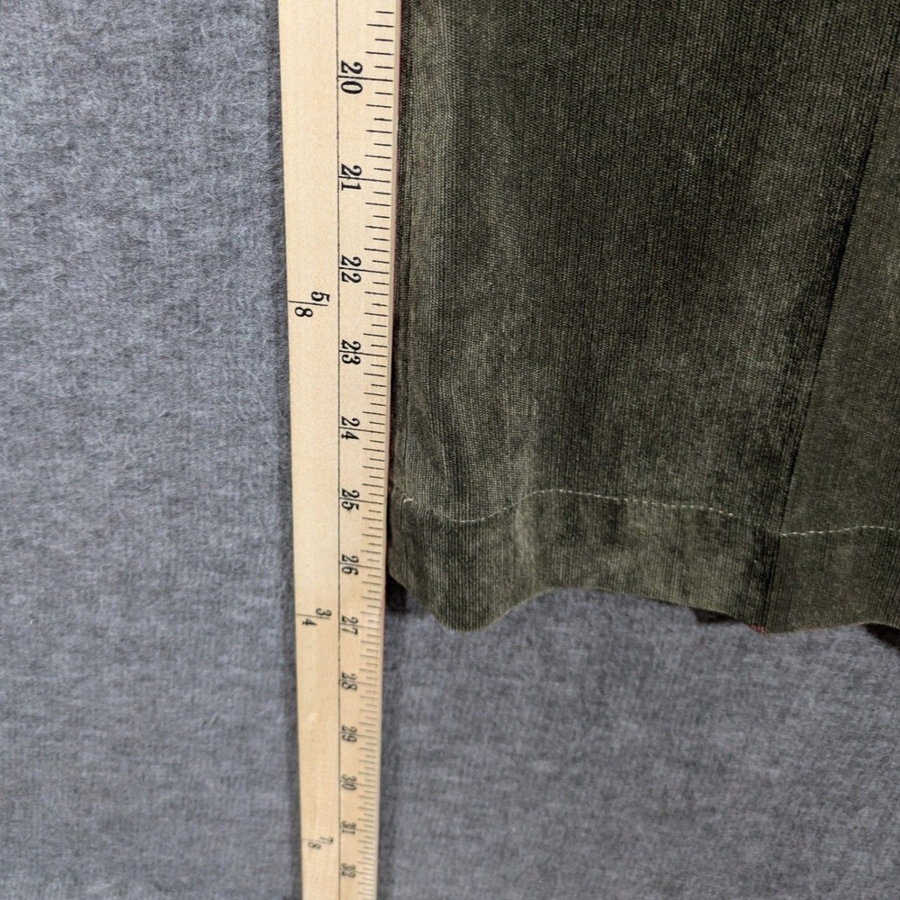 Coldwater Creek Whisper Corduroy Straight Leg Pants Olive Green Size‎ 12P - - Picture 5 of 8
